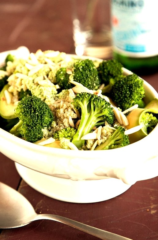 Broccoli Pesto Quinoa Salad