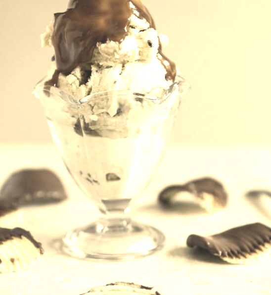 Ice Cream with a Salted Caramel Swirl + Chocolate Covered Potato Chips