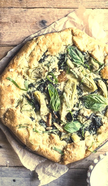 Spinach and Artichoke Galette Half Baked Harvest
